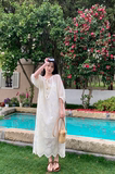 法式提花白色连衣裙女2025新款夏季小个子甜美减龄气质高级感长裙，女装连衣裙，2D146