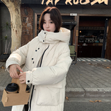 90白鸭绒时尚修身显瘦白色中长款羽绒服P375，女装羽绒服，2C291