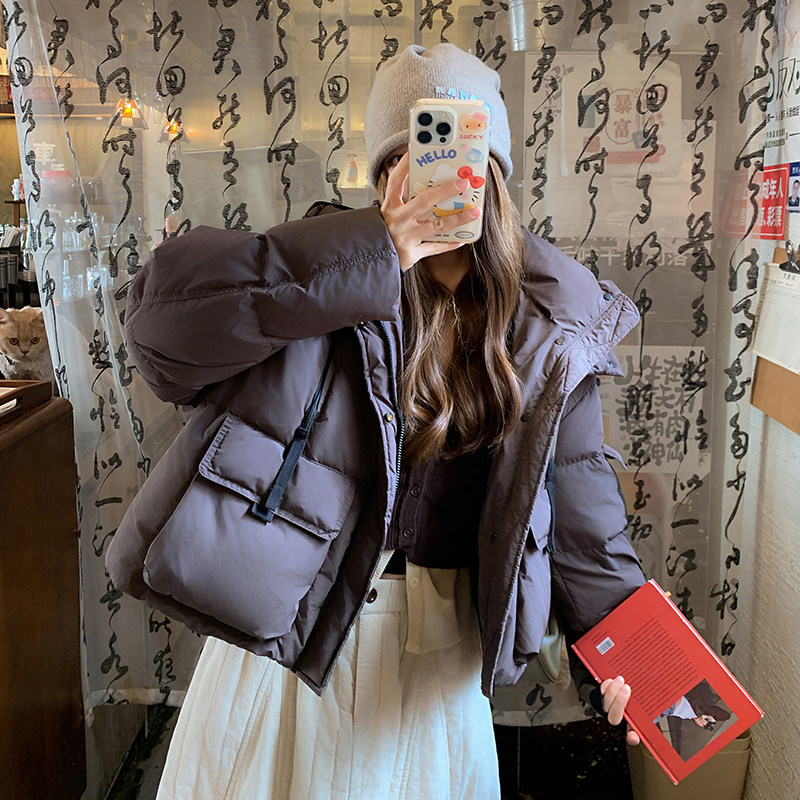 现货  新款90白鸭绒加厚面包羽绒服2D035-25111P290K428图片