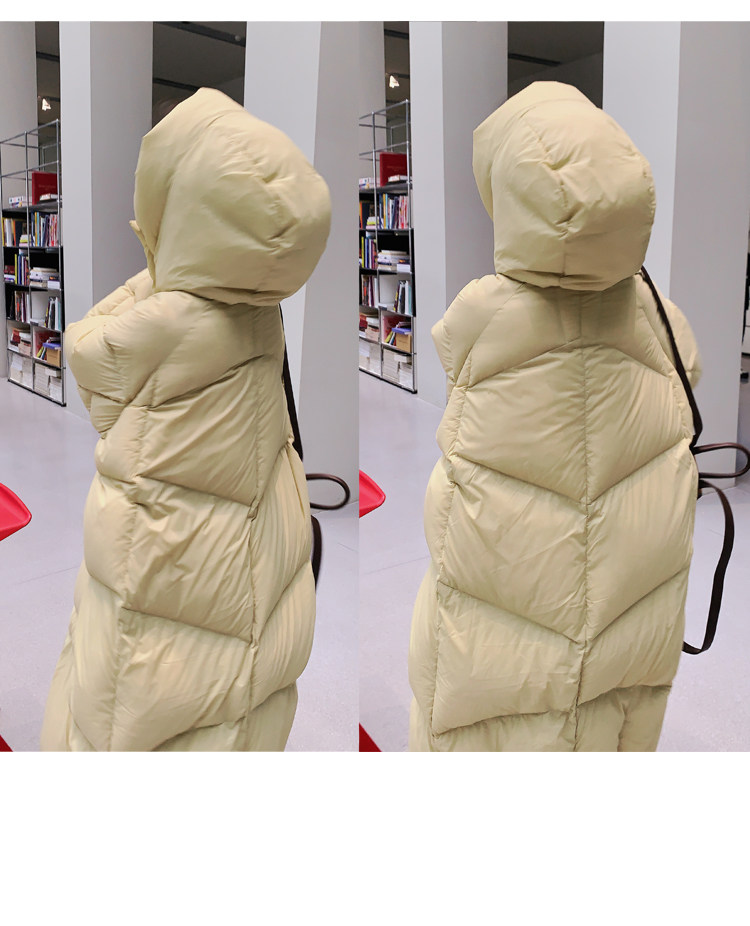 【大货已出】标90绒杏仁黄大围脖式连帽羽绒服6697-P375-K538,女装羽绒服,2C137