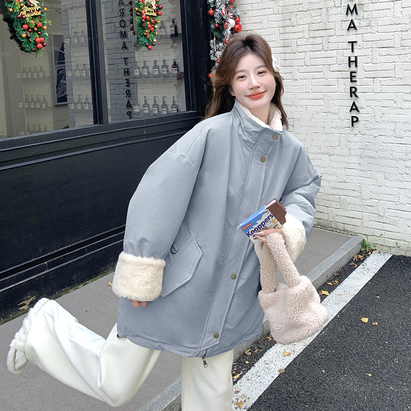 现货毛毛拼接羽绒内胆派克服2C115-2236-P245-K368,女装羽绒服,2C115