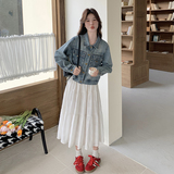 提花小香风牛仔外套女春秋2025新款美式减龄小个子短款爆款上衣，女装短外套，2C013