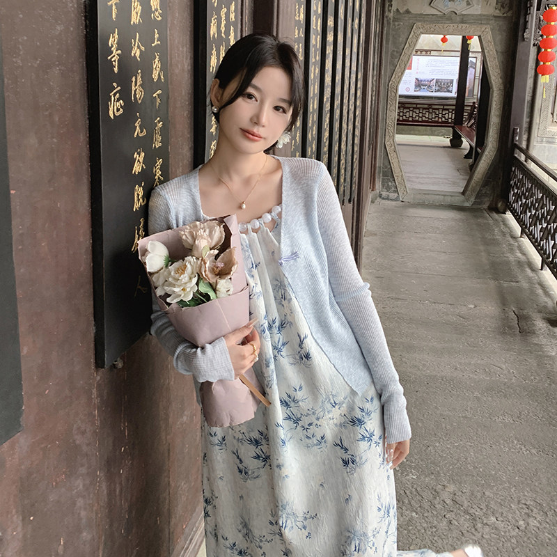 现货25年春夏款吊带裙+披肩两件套2C353-8620-p140-K208,女装套装/套裙,2C353