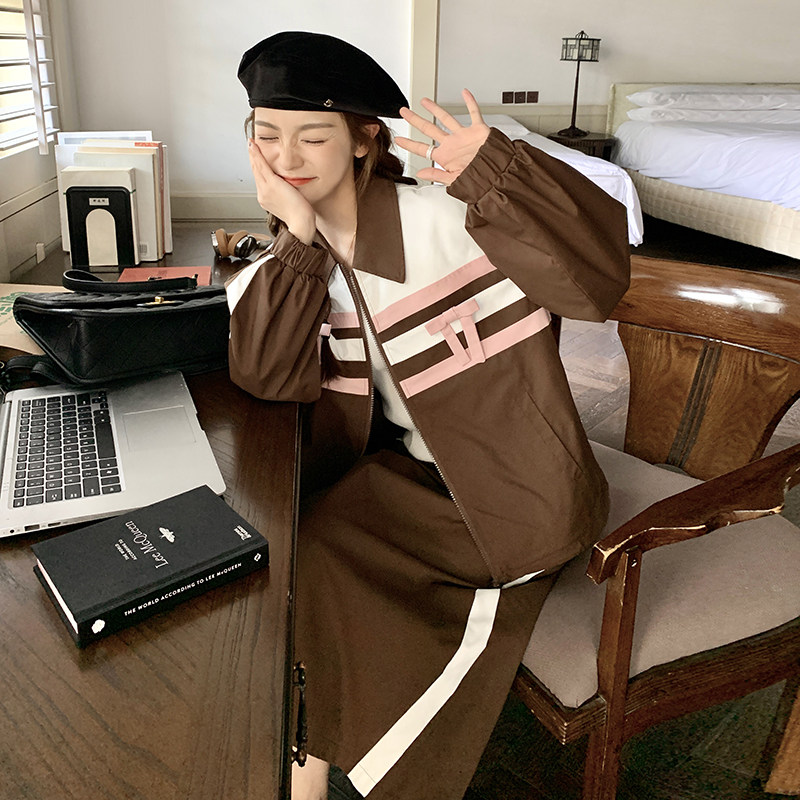 【24春现货】时尚简约洋气撞色休闲套装088-8826p145控198,女装套装/套裙,2C088