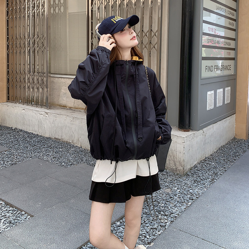 【现货】撞色休闲冲锋衣外套2C301-1307-P155-K238,女装短外套,2C301