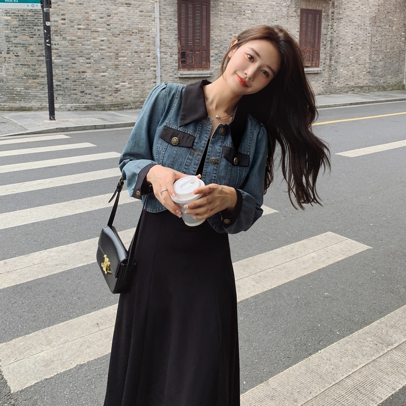 【新品 档口现货】2025秋装女装休闲牛仔两件套266图片