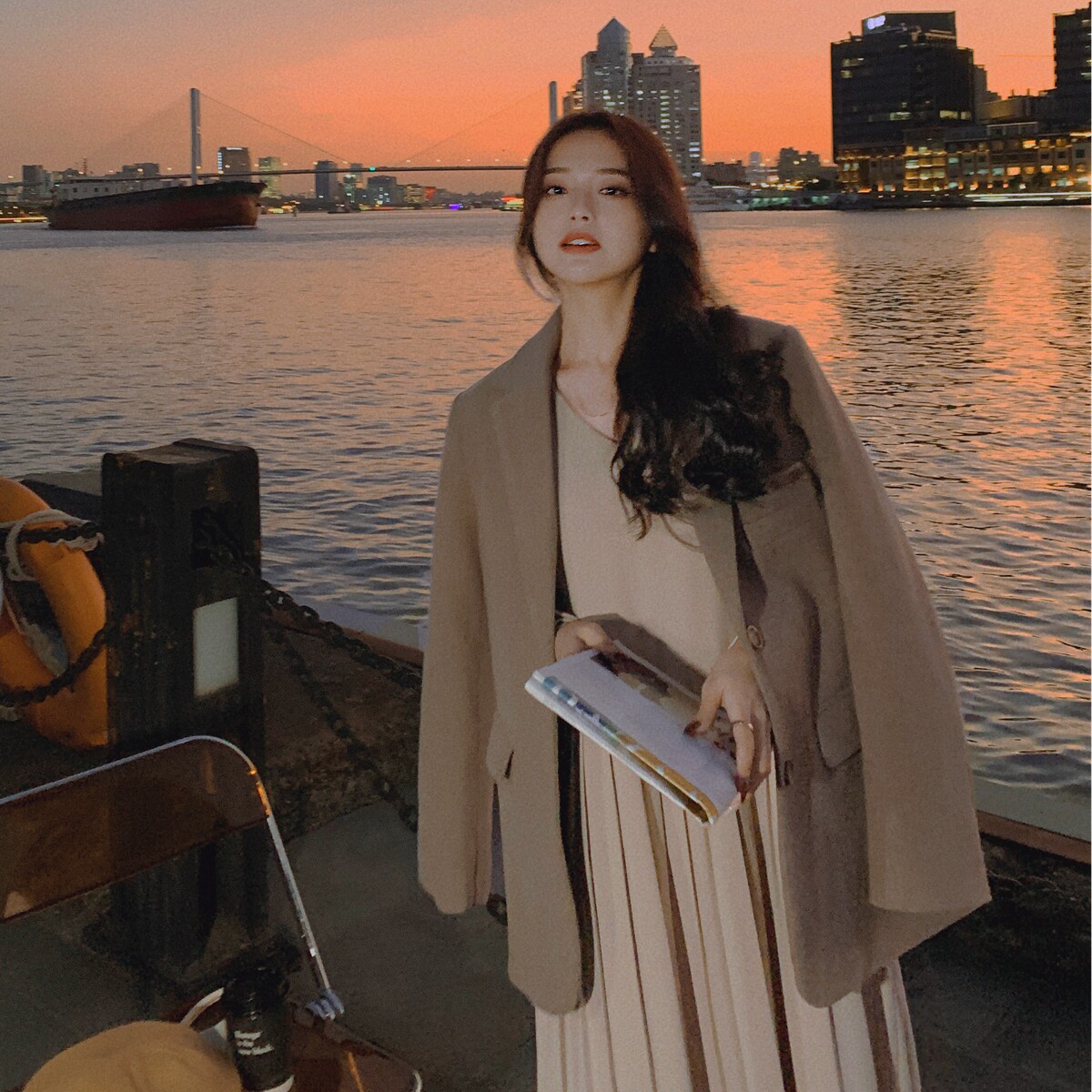 【2025春款现货】高品质廓形西装羊毛呢短外套858-P150-K228图片