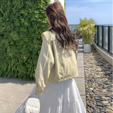 洋翻领针外织披肩皮套女2025秋季新新学院风高级感小个子短款上衣，女装皮衣，衣珂纱朗