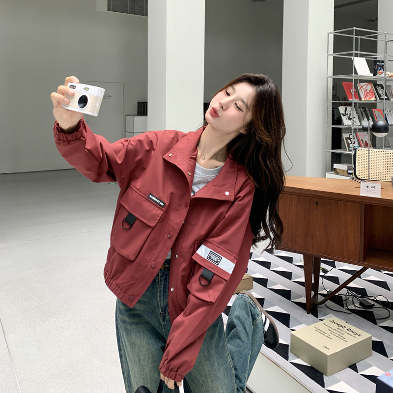 【新品现货】2025新款秋装夹克风衣短外套女266-p120-k178,女装短外套,2C266