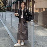 新款现货2025秋季新款韩版气质小皮衣C0257-2361-P135-K188，女装短外套，2C057