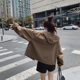 【新品档口现货】2025女装秋装休闲风衣外套266-P135-K185，女装短外套，2C266
