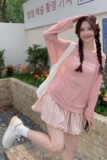 现货：夏装新款字母印花上衣条纹短裙两件套装2C135-8815P135K208，女装套装/套裙，2C135