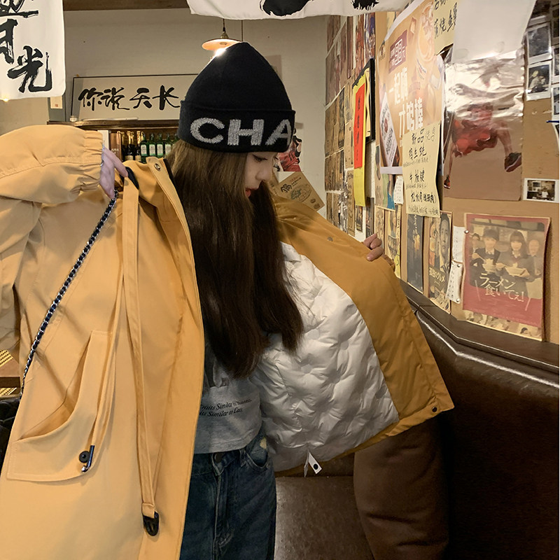 现货冬装新款时尚90绒派克羽绒服2C098-8620P268K368,女装派克服,2C098