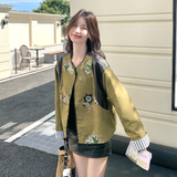 主推款!现货!复古重工刺绣拼接外套6868-P195-K288，女装派克服，2D034
