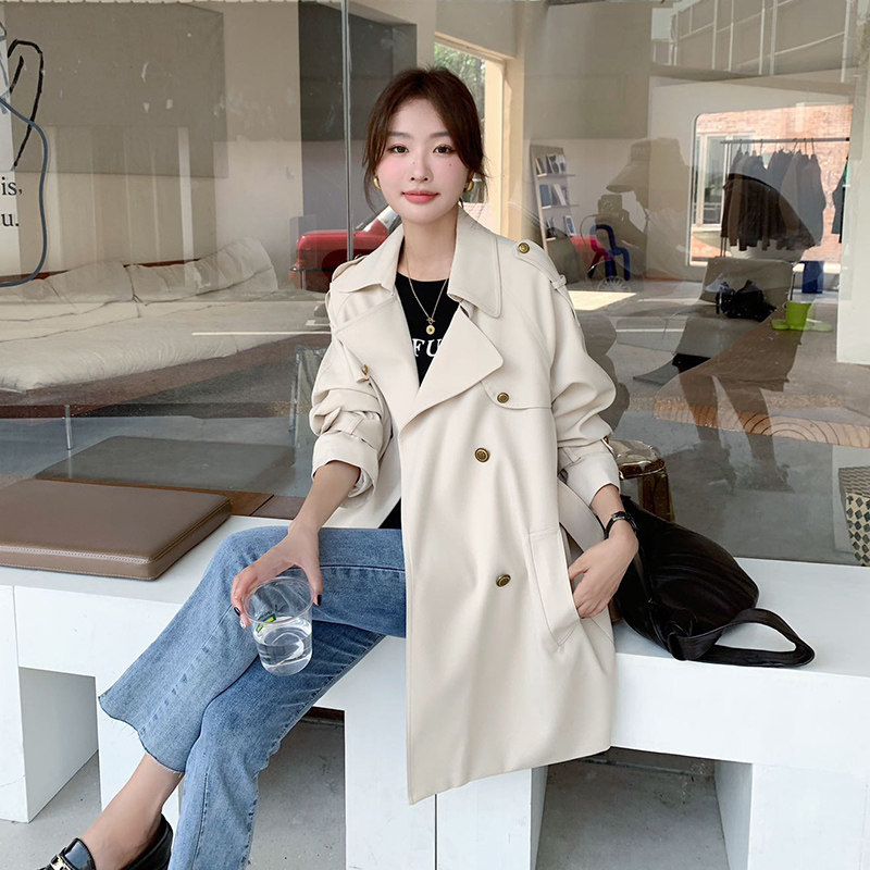 大货已出！秋新款短款风衣外套2C127-8819-P140-K198,女装风衣,2C127