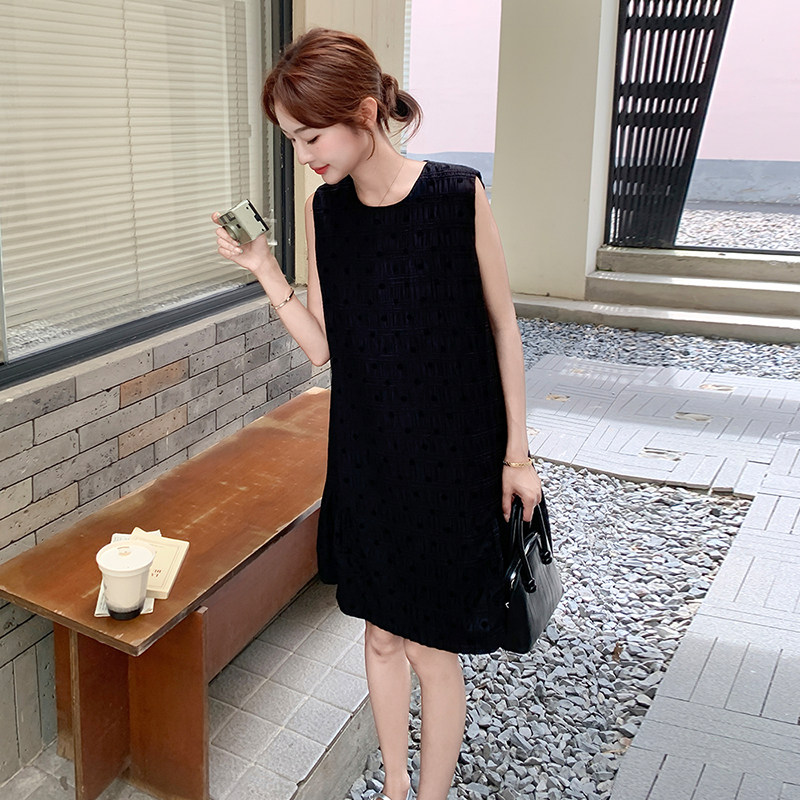新品现货波点植绒连衣裙2C139-8551-P135-K198,女装连衣裙,2C139