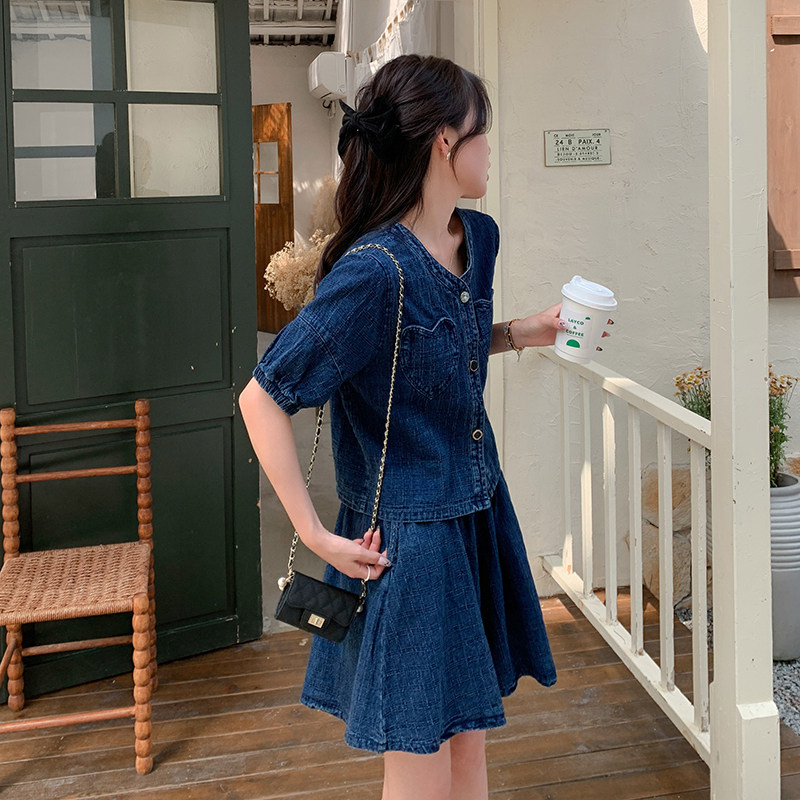 【大货已出】2025夏季套装精品牛仔两件套2C112-C320-P110-K168,女装牛仔裤,2C112