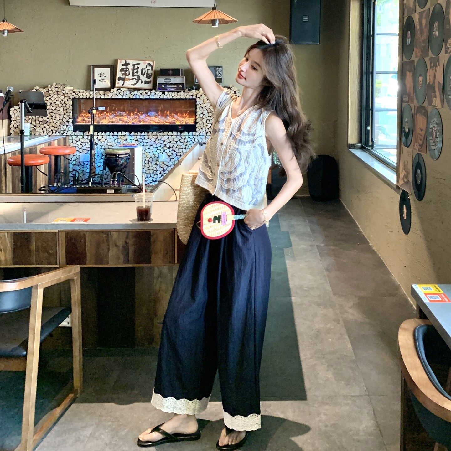 现货：夏装新款韩版刺绣上衣半身长裤两件套2C135-8876P155K218,女装套装/套裙,2C135