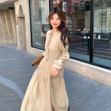 现货：秋装新款PU皮马甲＋连衣裙两件套裙2C135-6806P165K238，女装连衣裙，2C135