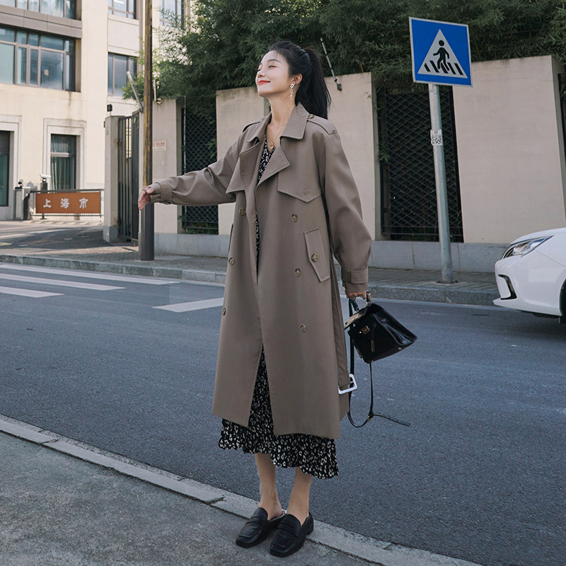 【大货已出】！！！长款风衣外套女C127-269-P140-K198,女装风衣,2C127