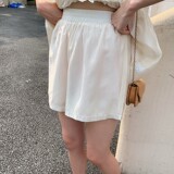甜美法式飞飞袖短裤两件套女夏季网红炸街爆款小个子减龄天丝套装，女装套装/套裙，2C029