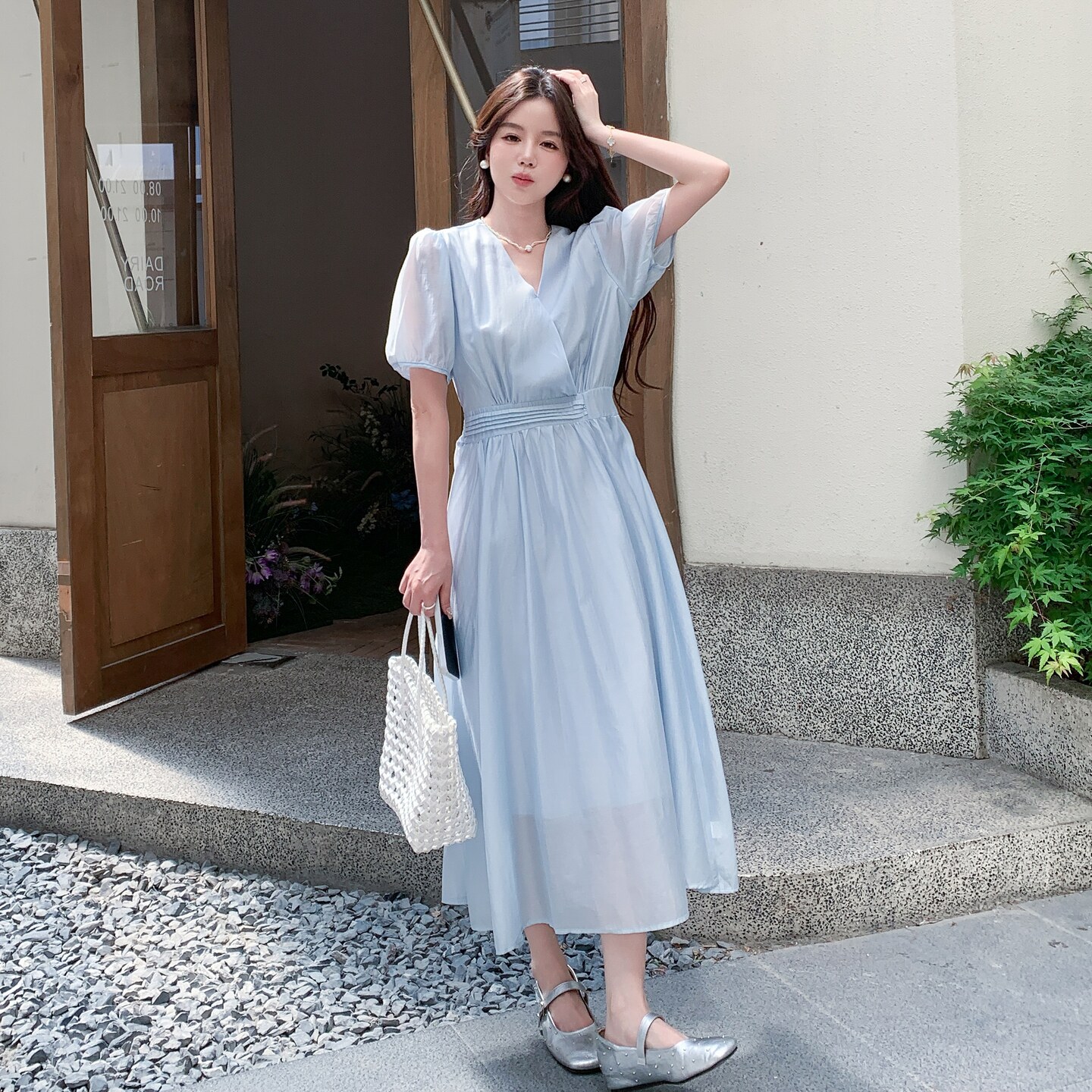 现货！现货！现货温柔风气质显瘦连衣裙2C212-G117-P135-K188,女装连衣裙,2C212