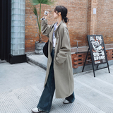 现货2025春季新款风衣女中长款韩版宽松过膝2C206-L08-P175-K238，女装风衣，2C206