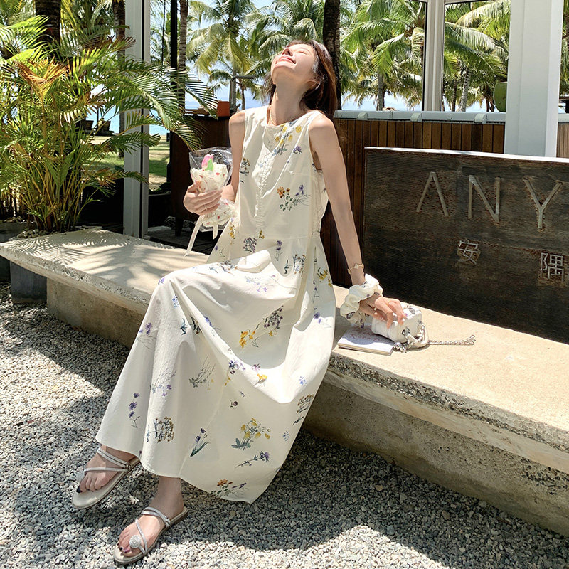 【现货！】2025夏季新款韩系花卉无袖连衣裙2C109-7308-P145-K228,女装连衣裙,2C109