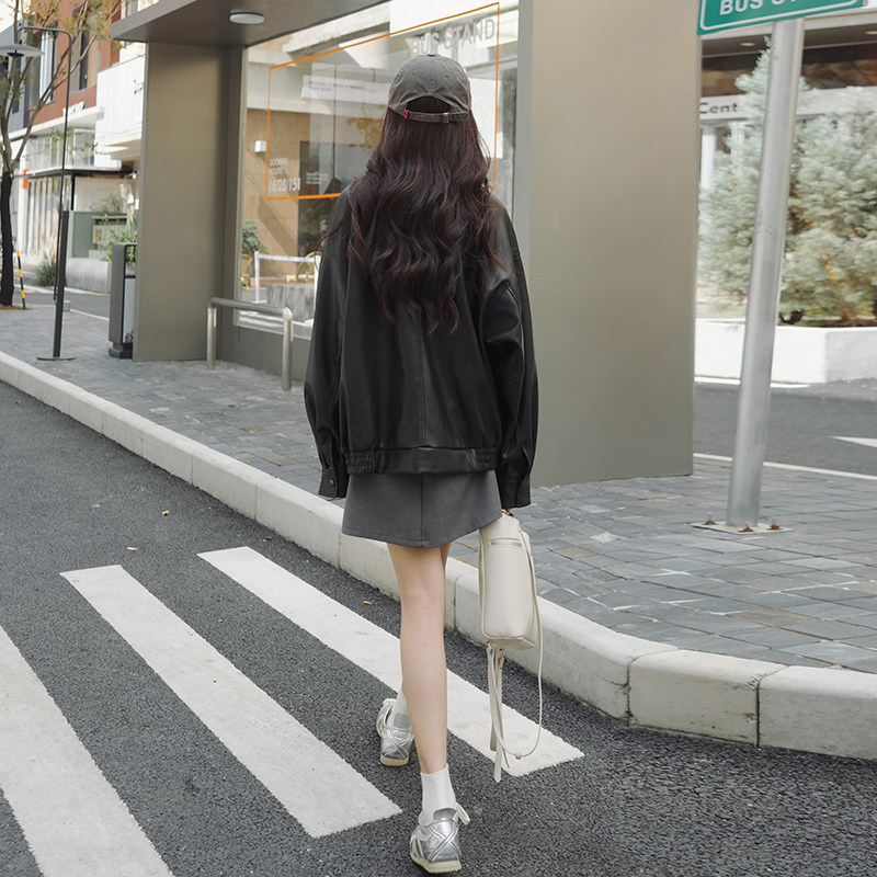 夹克皮衣2C016-602-P145-K218,女装皮衣,2C016