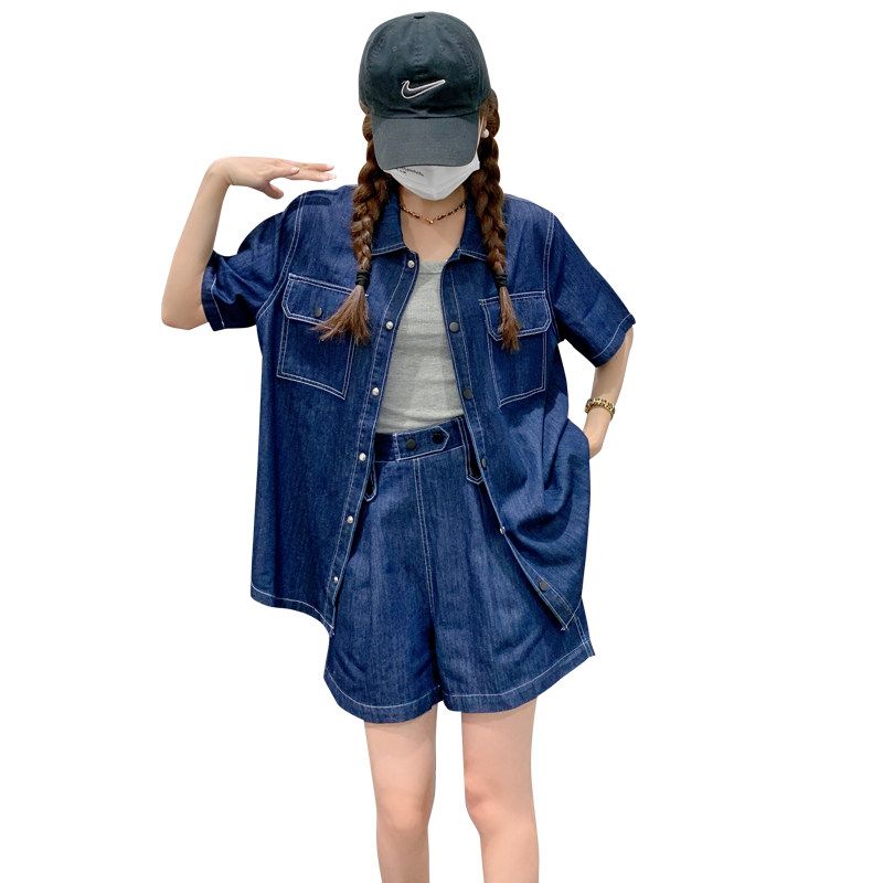 大货已出主推款附买家秀牛仔套装2C075-035B-P125-K178,女装套装/套裙,2C075