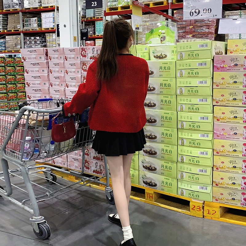 【现货】秋款现货款红色减龄小香外套088-8823p145控198,女装短外套,2C088