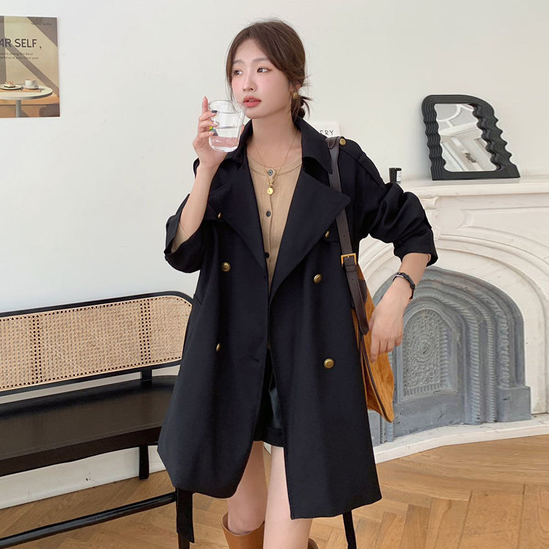 大货已出！秋新款短款风衣外套2C127-8819-P140-K198,女装风衣,2C127