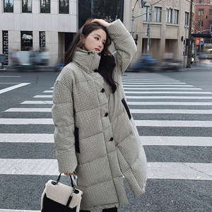 高克重新标90绒小格纹羽绒服外套2C119-2386-P355-K498图片