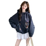【现货】刺绣连帽短外套女2026新款外套2C227/3305/P165K238，女装短外套，2C227