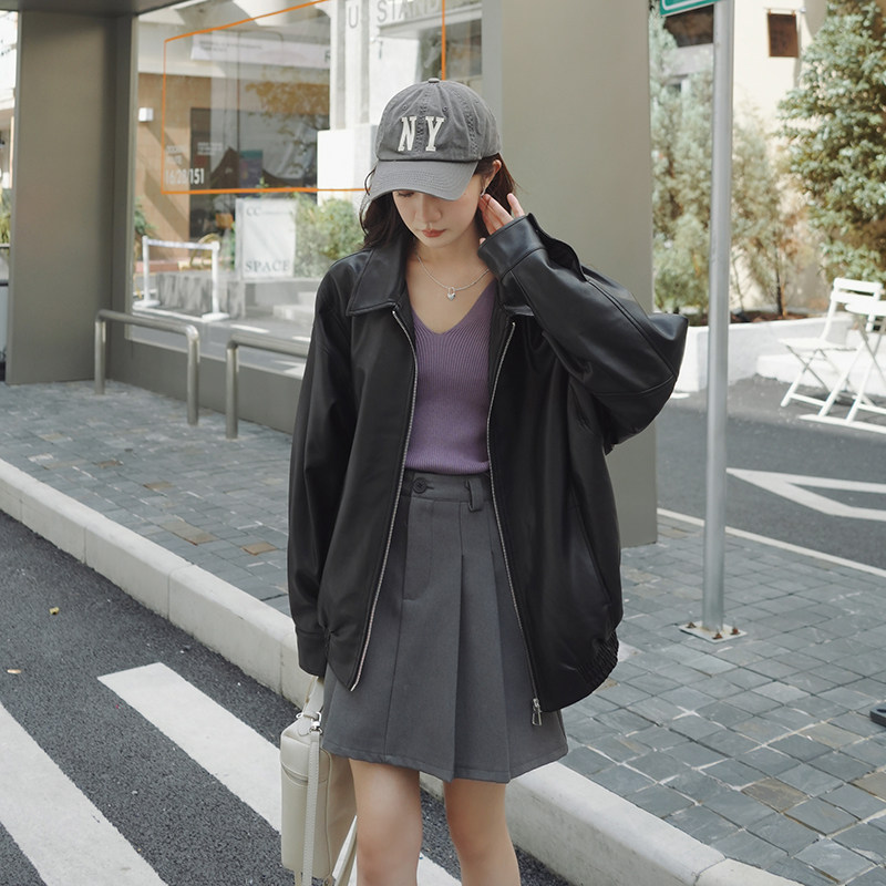 夹克皮衣2C016-602-P145-K218,女装皮衣,2C016