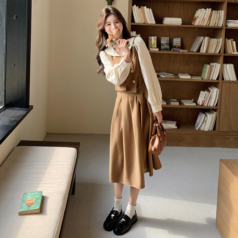 2025春装假两件新款连衣裙2C092-5152-P125-K178,女装连衣裙,2C092