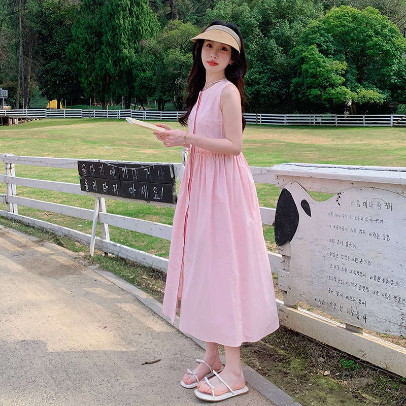 (新款）减龄少女感粉色连衣裙2C123-XT06-P95-K148,女装连衣裙,2C123
