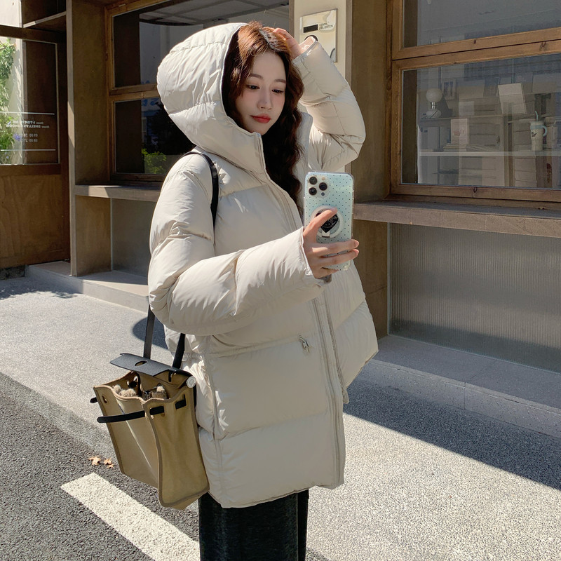 【新品】云感连帽抽绳收腰羽绒服(90绒)2C016-9043-P355-K498,女装羽绒服,2C016