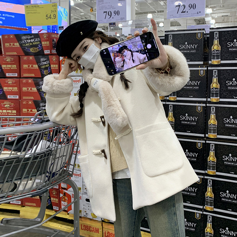 现货2025年冬季新款短款大衣2C098-8970P205K298,女装毛呢外套,2C098