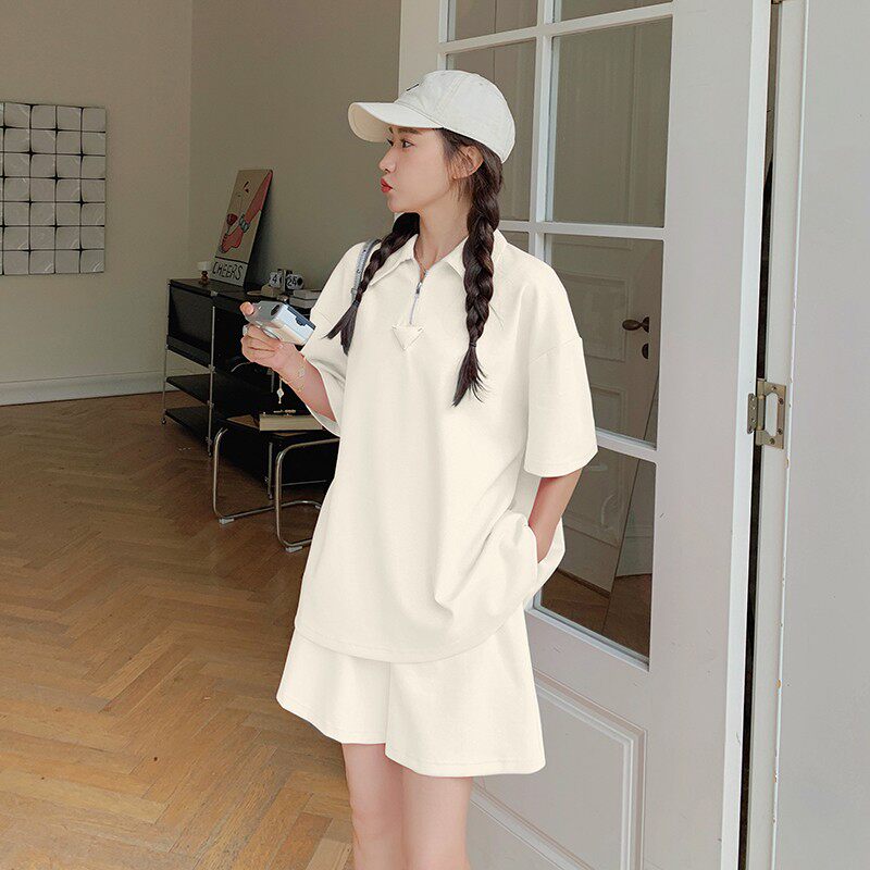 夏季新款休闲宽松时尚两件套运动套装C029,女装套装/套裙,2C029