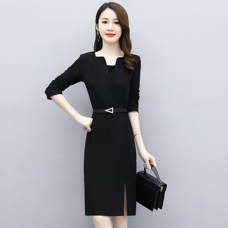 2025春秋季新款气质时尚优雅连衣裙，女装连衣裙，梦依缘,女装连衣裙,梦依缘