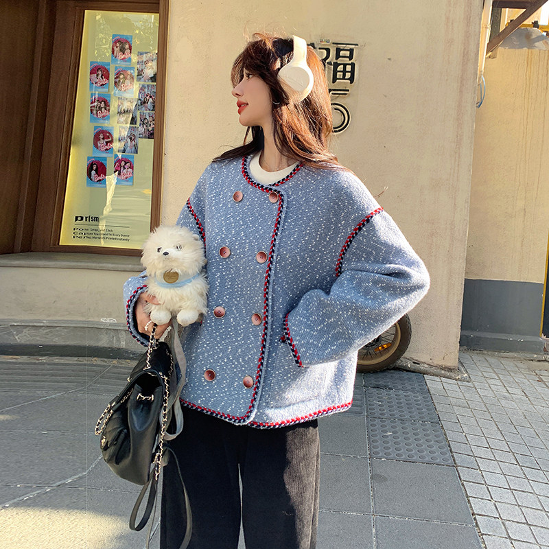 现货 小香风毛呢短外套 2C198-3605-P175 K238图片