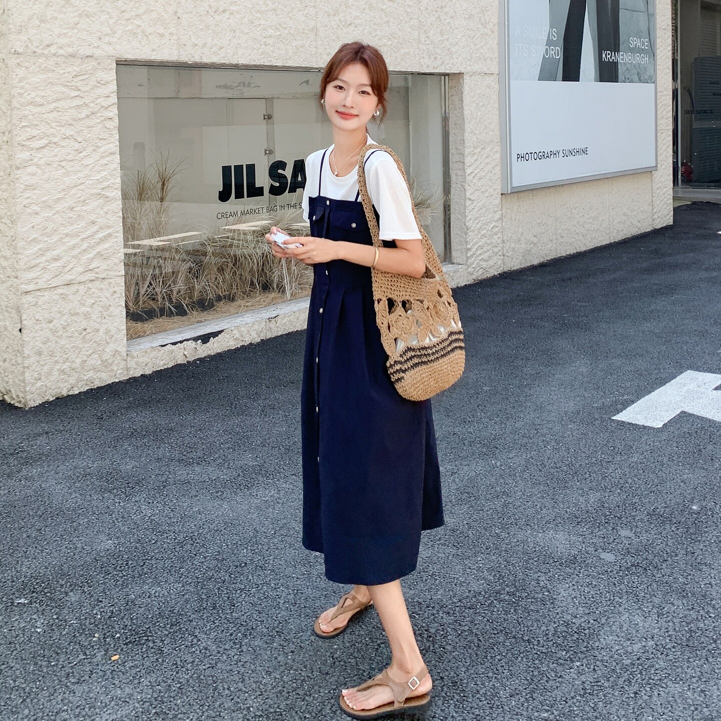 2025夏季新款时尚气质复古撞色拼接假两件裙子女气质显瘦收腰连衣,女装连衣裙,2C212