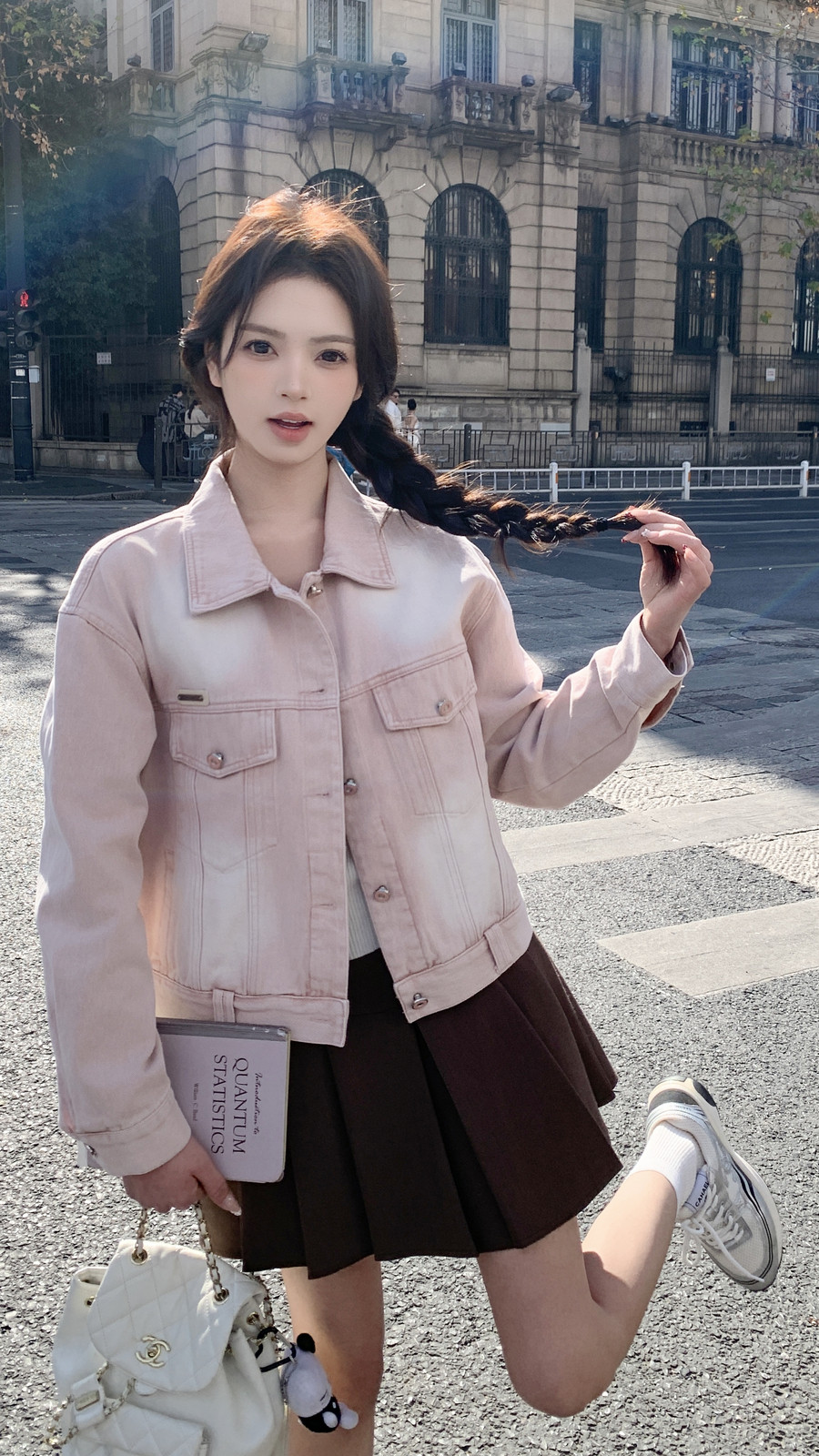 26春现货新款牛仔长袖短外套上衣2C215-P145-K238,女装短外套,2C215