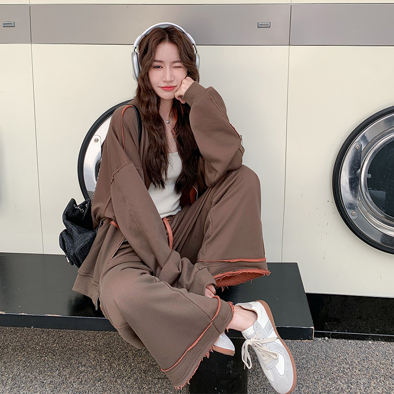 款双色针织卫衣套装2C277-5805-P185-K288,女装套装/套裙,2C277