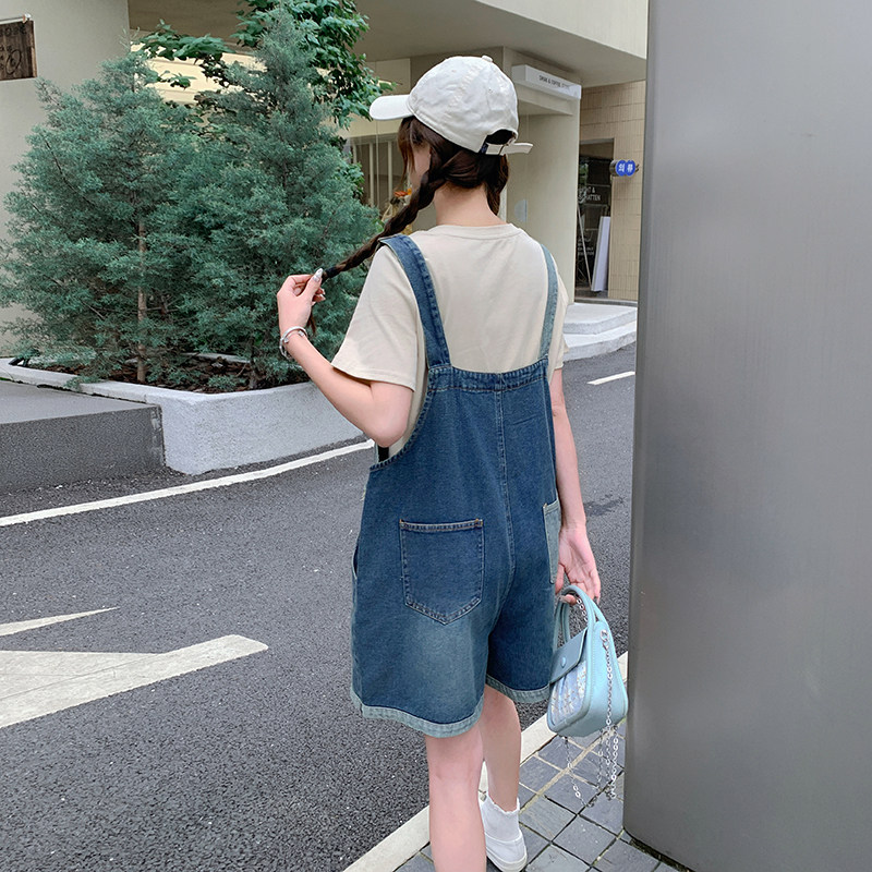【现货】新中式复古刺绣拼色背带裤套装P130K180,女装套装/套裙,2D148