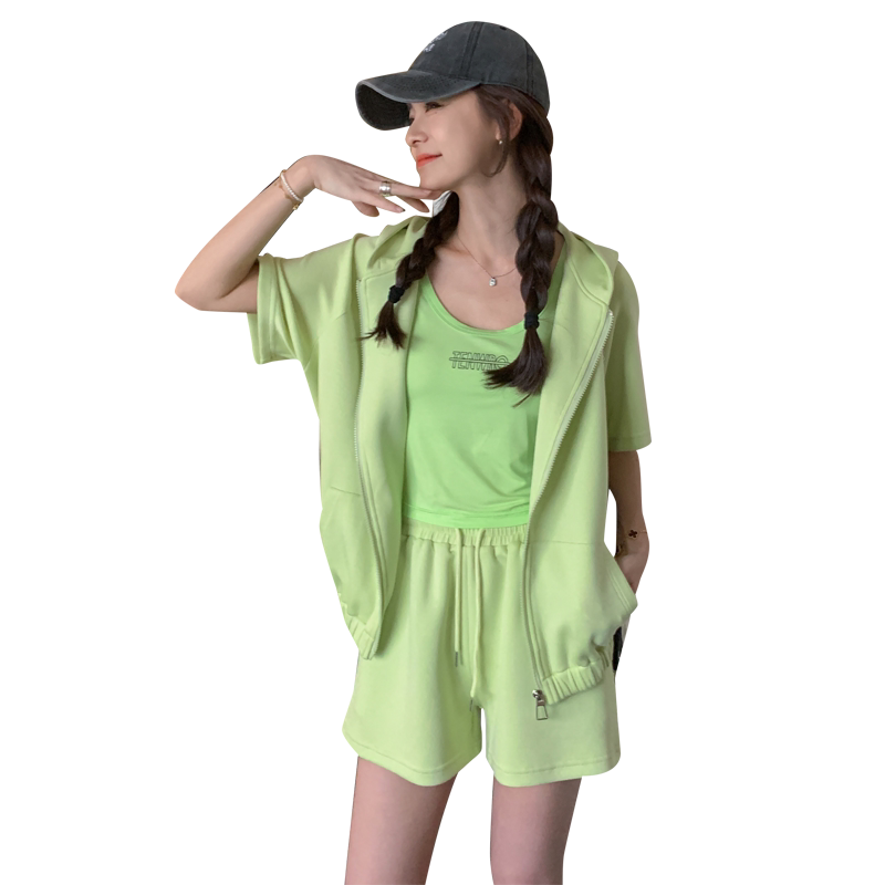 【夏款现货+买家秀】多色纯色时尚休闲套装088-2366p145控198,女装套装/套裙,2C088