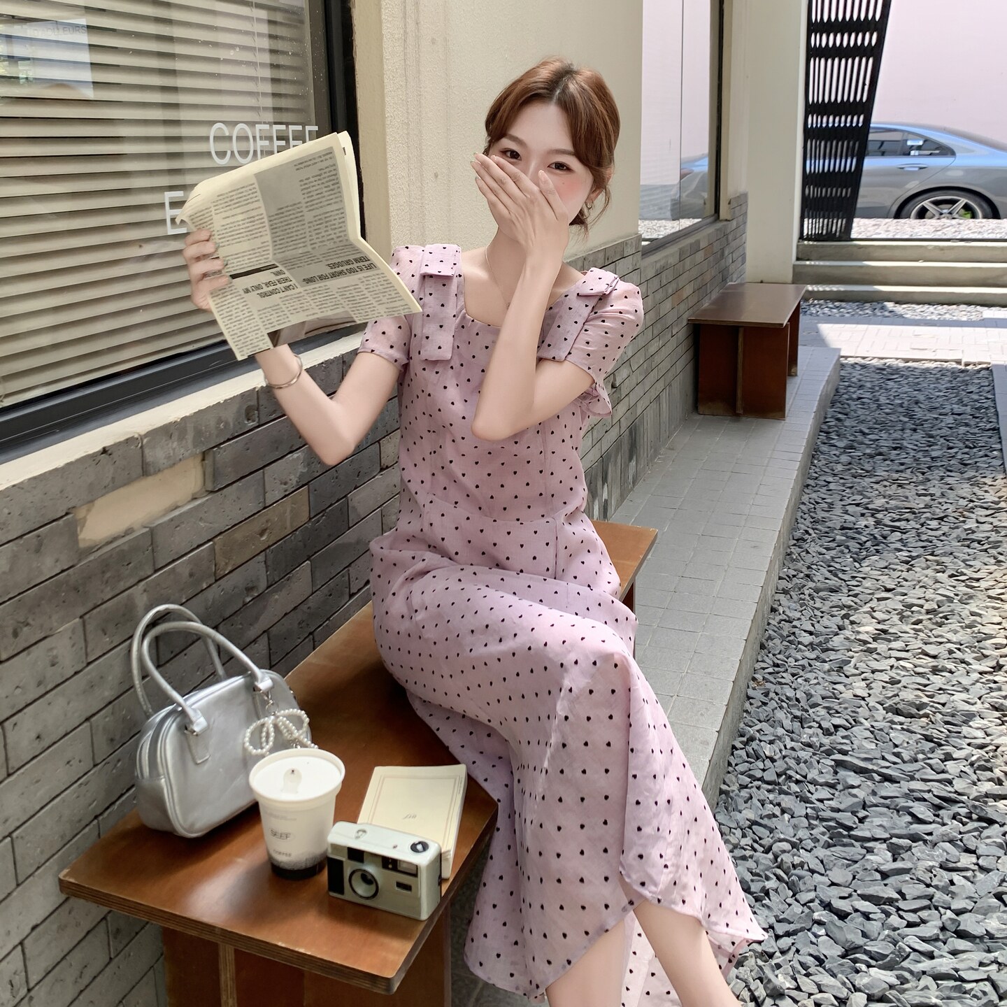现货夏季新款时尚圆点连衣裙2C098-9003P125K178,女装连衣裙,2C098