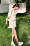 【现货+买家秀】减龄时尚休闲风短款套装088-2397p135控198，女装套装/套裙，2C088