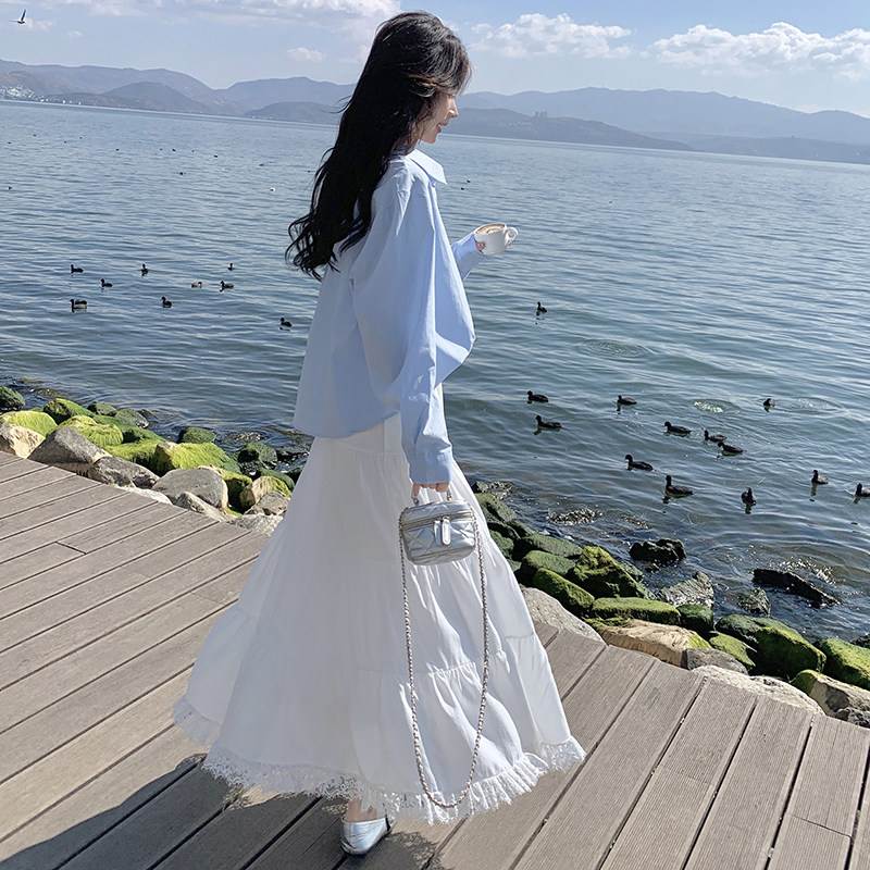 【现货】衬衫+半裙套装088-7722P165K228,女装套装/套裙,2C088